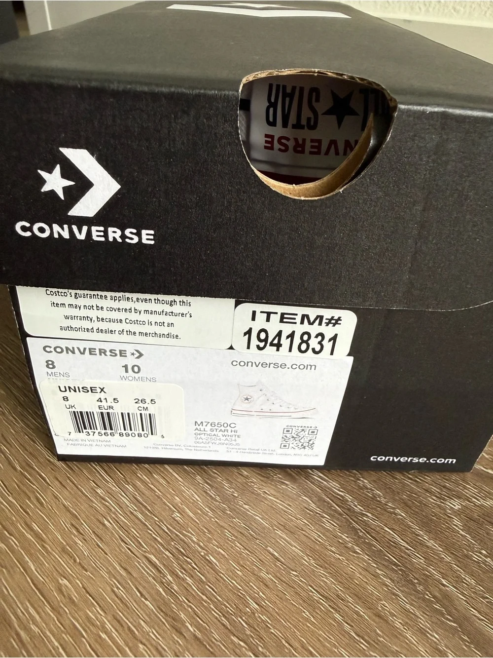 NIB Converse All Star Chuck Taylor Optical White  High Top Sneakers Womens Men’s